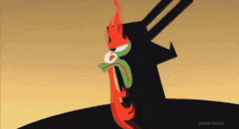 a cartoon character with the word adult swim written on the bottom