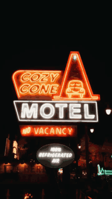 motel cozy cone motel disneyland california adventure cars