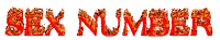 the word sex number is on fire