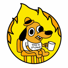 election season dog on fire meme this is fucked this is hell i hate this