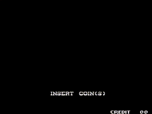 a video game screen shows a woman holding a cat and the words insert coins credit 00