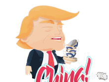 Donald Trump China GIF - Donald Trump China Dishes GIFs