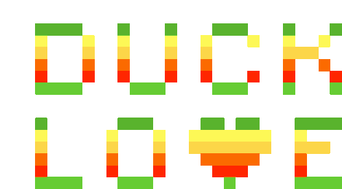 The Ducks Duck Love Sticker - The Ducks Duck Love Multiversx Stickers