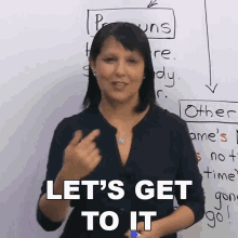 Lets Get To It Rebecca GIF - Lets Get To It Rebecca Engvid GIFs