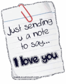 heart notes love you