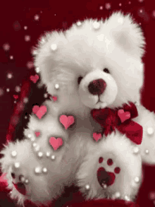 hearts sparkle teddy bear stuffed animal love