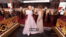 Hi Honey GIF - Lady Gaga Red Carpet 2015oscars GIFs