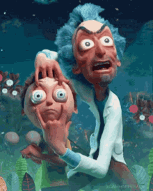 open your eyes rick and morty 3d animation