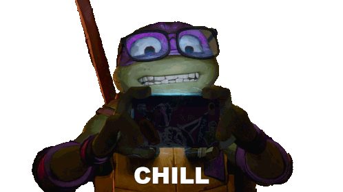 Chill Donatello Sticker - Chill Donatello Teenage Mutant Ninja Turtles Mutant Mayhem Stickers