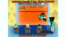 a screenshot of a video game called deltarime chapter 3 quiz theme slowed