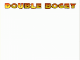 a video game screen shows a character named double bogey with a bald head