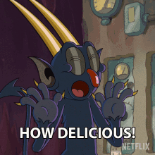 How Delicious The Devil GIF - How Delicious The Devil The Cuphead Show GIFs