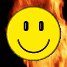 emoji smile smily fire lit