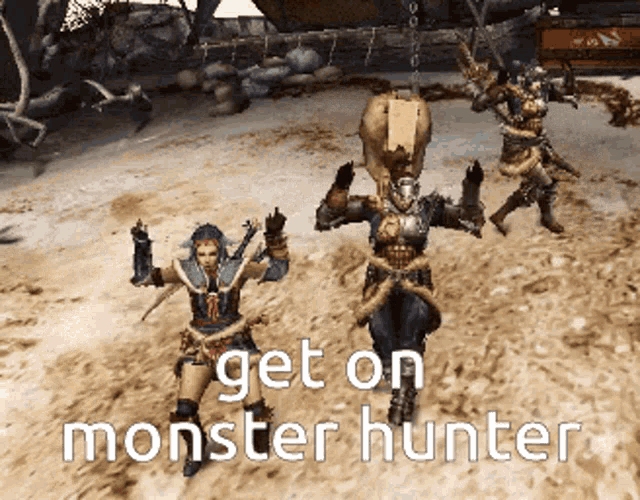 Get On Monster Hunter GIF - Get On Monster Hunter Monster Hunter GIFs