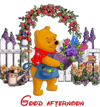Good Afternoon Winnie The Pooh Sticker - Good Afternoon Winnie The Pooh Garden Stickers