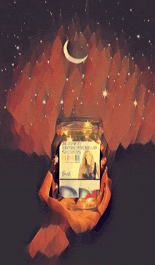 a painting of a hand holding a cell phone with the words " the ultimate entrepreneur secrets " on it