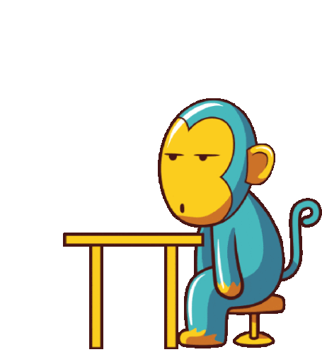 Sinyet Feels Lazy Sticker - Monkey Bored Class Stickers