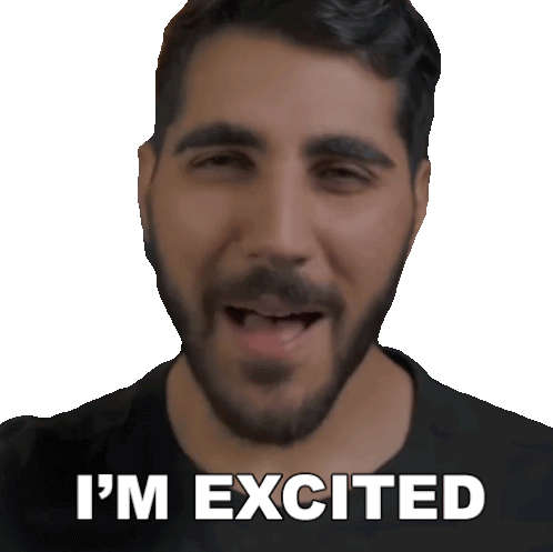 I'M Excited Rudy Ayoub Sticker - I'M Excited Rudy Ayoub I Really Can'T Wait For It Stickers