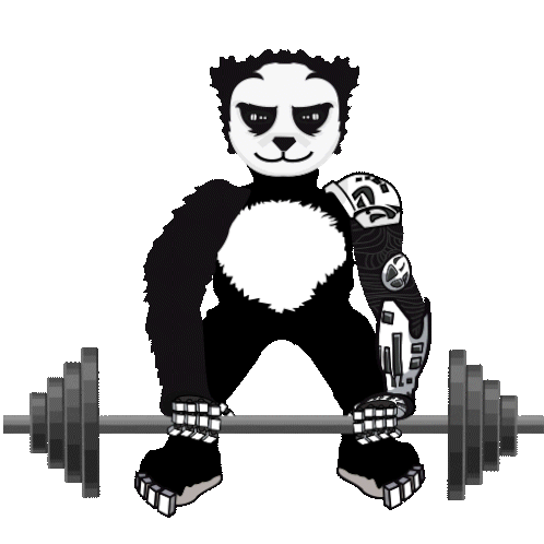 Regenesispanda Workout Sticker - Regenesispanda Panda Workout Stickers