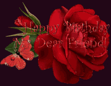 Happy Birthday Rose GIF - Happy Birthday Rose Flowers GIFs