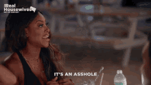 a woman says it 's an asshole in a real housewives ad