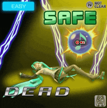 a video game called safe dead has a girl laying on the ground