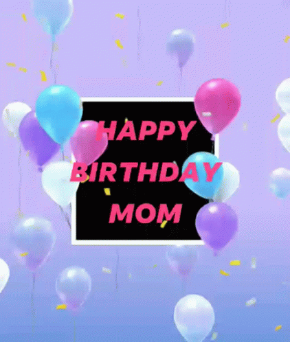 sparkley happy birthday mom