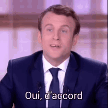 Macron Oui GIF - Macron Oui D Accord GIFs