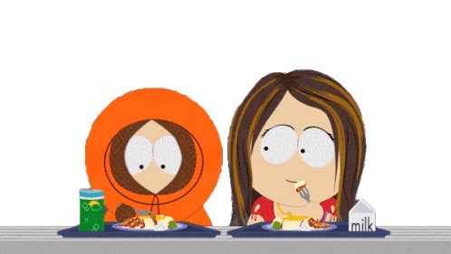 Eating Kenny Mccormick Sticker - Eating Kenny Mccormick Tammy Warner Stickers