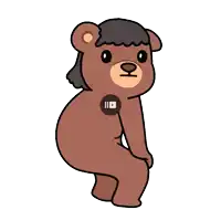 a cartoon teddy bear with a youtube logo on his chest