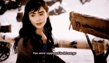 Lily Collins You Were Supposed To Let Me Go GIF