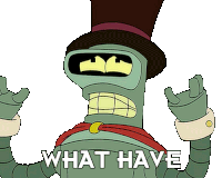 What Have I Done Bender Sticker - What Have I Done Bender Futurama Stickers
