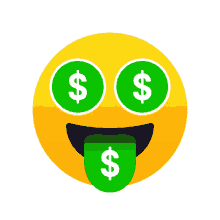 money mouth face joypixels smiling tongue out bleh