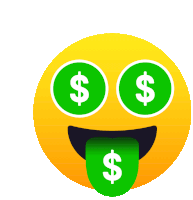 Money Mouth Face Joypixels Sticker - Money Mouth Face Joypixels Smiling Stickers