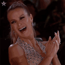 Laughing Out Loud Amanda Holden GIF - Laughing Out Loud Amanda Holden Britains Got Talent GIFs