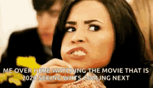 Demi Lovato Munch GIF - Demi Lovato Munch Popcorn GIFs