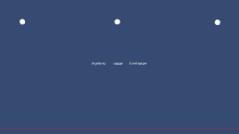 a blue background with white circles and the words rigidbody update fired update