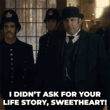 I Didnt Ask For Your Life Story Sweetheart Max Omalley GIF - I Didnt Ask For Your Life Story Sweetheart Max Omalley Murdochmysteries GIFs