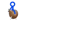 a picture of a horse with a blue circle around it