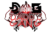 a logo that says daddy gang with muscles