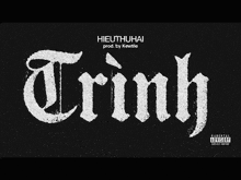 a black background with the word trimh written in white
