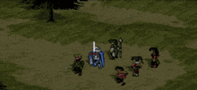 a group of people are standing in front of a blue lightning storm