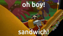 Zomom Sonic Lost World GIF - Zomom Sonic Lost World Oh Boy Sandwich GIFs