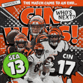 Cincinnati Bengals (17) Vs. Seattle Seahawks (13) Post Game GIF - Nfl National Football League Football League GIFs