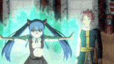 a man and a girl are standing next to each other in a room