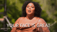 Your Face Is Great Lizzo GIF - Your Face Is Great Lizzo Lizzos Watch Out For The Big Grrrls GIFs