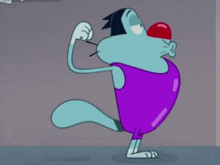 Oggy Strong GIF - Oggy Strong Super Strong GIFs