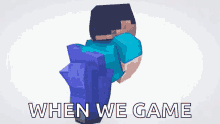 Thicc Steve Minecraft GIF