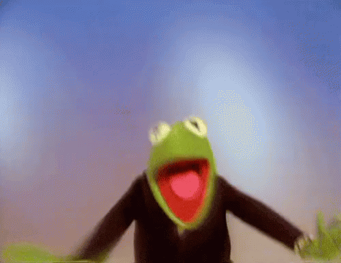 Kermit Happy Day GIF – Kermit The Frog Muppets Happy – discover and ...