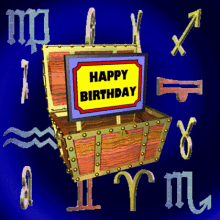 Happy Bithday Birthday Greetings GIF - Happy Bithday Birthday Greetings Birthday Zodiac GIFs